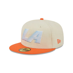 Los Angeles Clippers 2025 City Edition Chrome White Corduroy 59FIFTY Fitted Hat