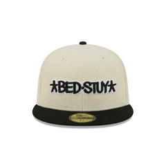 Brooklyn Nets 2025 City Edition Chrome White Corduroy 59FIFTY Fitted Hat