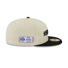 Brooklyn Nets 2025 City Edition Chrome White Corduroy 59FIFTY Fitted Hat