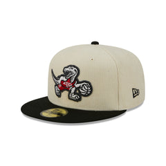 Toronto Raptors 2025 City Edition Chrome White Corduroy 59FIFTY Fitted Hat