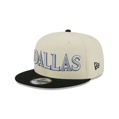 Dallas Mavericks 2025 City Edition Chrome White Corduroy 9FIFTY Snapback Hat
