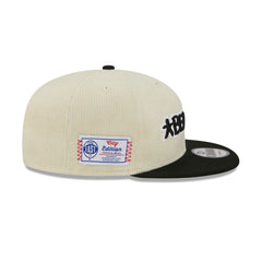 Brooklyn Nets 2025 City Edition Chrome White Corduroy 9FIFTY Snapback Hat