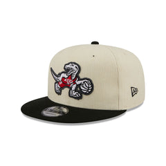 Toronto Raptors 2025 City Edition Chrome White Corduroy 9FIFTY Snapback Hat