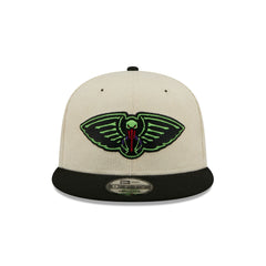 New Orleans Pelicans 2025 City Edition Chrome White Corduroy 9FIFTY Snapback Hat