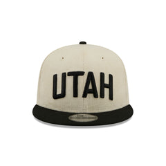 Utah Jazz 2025 City Edition Chrome White Corduroy 9FIFTY Snapback Hat