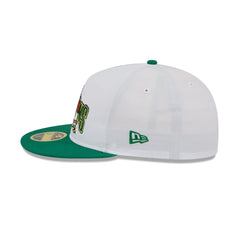 Boston Celtics Champions White Retro Crown 59FIFTY Fitted Hat
