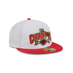 Toronto Raptors Champions White Retro Crown 59FIFTY Fitted Hat