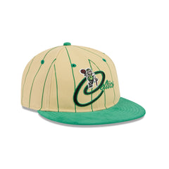 Boston Celtics Pinstripe Script Retro Crown 9FIFTY Adjustable Hat