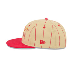 Atlanta Hawks Pinstripe Script Retro Crown 9FIFTY Adjustable Hat