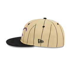Sacramento Kings Pinstripe Script Retro Crown 9FIFTY Adjustable Hat