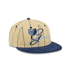 Memphis Grizzlies Pinstripe Script Retro Crown 9FIFTY Adjustable Hat