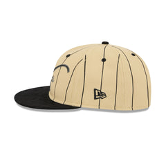 Brooklyn Nets Pinstripe Script Retro Crown 9FIFTY Adjustable Hat