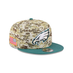 Philadelphia Eagles 2025 Salute to Service Fan Gear 9FIFTY Snapback Hat