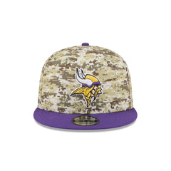Minnesota Vikings 2025 Salute to Service Fan Gear 9FIFTY Snapback Hat