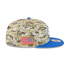 Los Angeles Rams 2025 Salute to Service Fan Gear 9FIFTY Snapback Hat