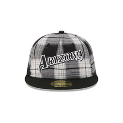 Arizona Diamondbacks Grunge Plaid Retro Crown 59FIFTY Fitted Hat