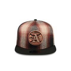 Athletics Grunge Plaid 9FIFTY A-Frame Adjustable Hat