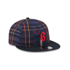 Philadelphia 76ers Grunge Plaid Retro Crown 9FIFTY Adjustable Hat
