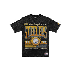 Pittsburgh Steelers Throwback Vintage Wash T-Shirt