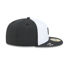 Boston Red Sox 2026 Clubhouse Black & White 59FIFTY Fitted Hat