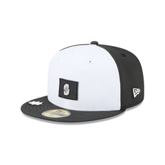 Seattle Mariners 2026 Clubhouse Black & White 59FIFTY Fitted Hat