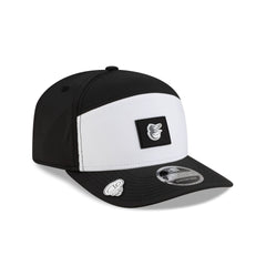 Baltimore Orioles 2026 Clubhouse Black & White Split Panel 9SEVENTY Stretch-Snap Hat