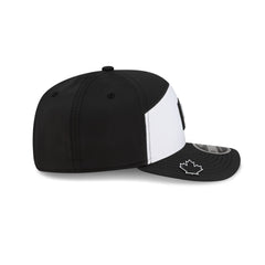 Toronto Blue Jays 2026 Clubhouse Black & White Split Panel 9SEVENTY Stretch-Snap Hat