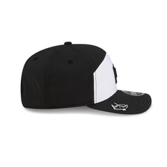 Tampa Bay Rays 2026 Clubhouse Black & White Split Panel 9SEVENTY Stretch-Snap Hat