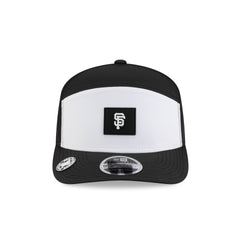 San Francisco Giants 2026 Clubhouse Black & White Split Panel 9SEVENTY Stretch-Snap Hat