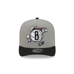 Brooklyn Nets Cartoon 9FIFTY A-Frame Snapback Hat