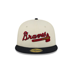 Atlanta Braves Two Tone Stitch 59FIFTY Fitted Hat
