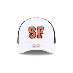 San Francisco Giants Optic White Felt Logo Women's 9FORTY M-Crown A-Frame Trucker Hat