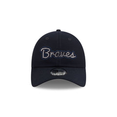 Atlanta Braves Rhinestone Script Casual Classic Adjustable Hat