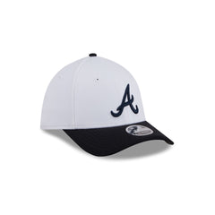 Atlanta Braves Baseball Stitch Kids 39THIRTY M-Crown Stretch Fit Hat