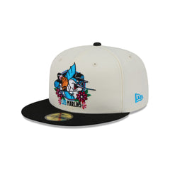 Miami Marlins Day of the Dead Sugar Skull Mascot 59FIFTY Fitted Hat