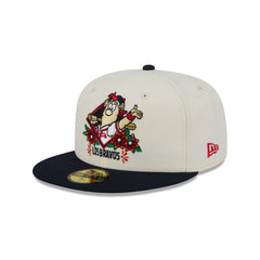 Atlanta Braves Day of the Dead Sugar Skull Mascot 59FIFTY Fitted Hat