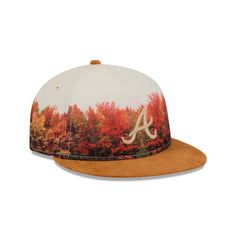 Atlanta Braves Fall Forest Retro Crown 9FIFTY Adjustable Hat