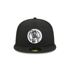 Boston Celtics 1968-1977 Hardwood Classics Black 59FIFTY Fitted Hat