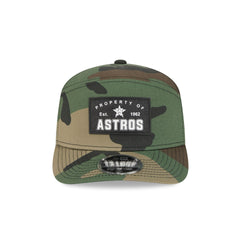 Houston Astros Property of Patch Camo Split Panel 9SEVENTY Stretch-Snap Hat