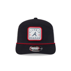 Atlanta Braves Square Patch Split Panel 9SEVENTY Trucker Hat