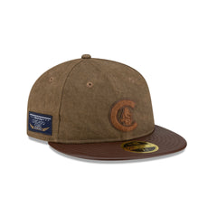 Chicago Cubs Utility Linen Retro Crown 59FIFTY Fitted Hat