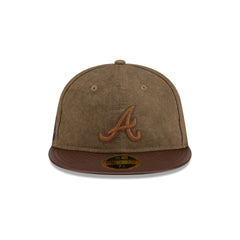 Atlanta Braves Utility Linen Retro Crown 59FIFTY Fitted Hat