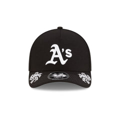Athletics Script Black and White 9FORTY M-Crown A-Frame Snapback Hat
