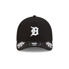 Detroit Tigers Script Black and White 9FORTY M-Crown A-Frame Snapback Hat
