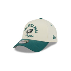 Philadelphia Eagles Chrome White Arched 9FORTY A-Frame Snapback Hat