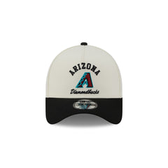 Arizona Diamondbacks Chrome White Arched 9FORTY A-Frame Snapback Hat