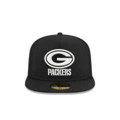 Just Caps Chiseled Logo Green Bay Packers 59FIFTY A-Frame Fitted Hat
