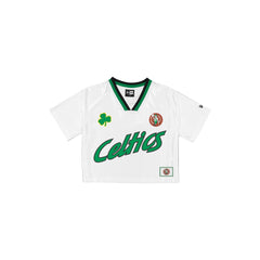 Boston Celtics Sport Classics Women's Cropped White T-Shirt