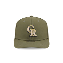 Colorado Rockies Armed Forces Day 2026 9SEVENTY Stretch-Snap Hat