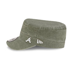 Atlanta Braves Pigment Dye Olive Military Cap